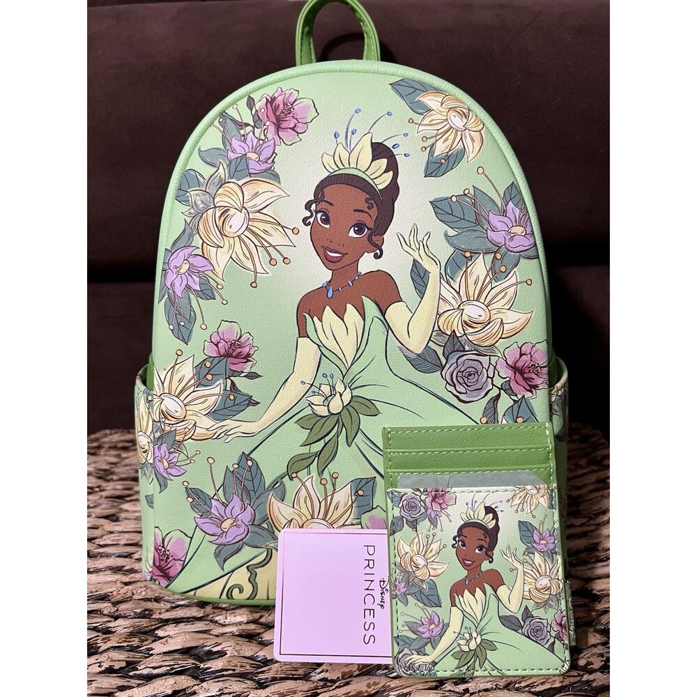 Loungefly Disney The Princess And The Frog Tiana Floral Mini Backpack Set